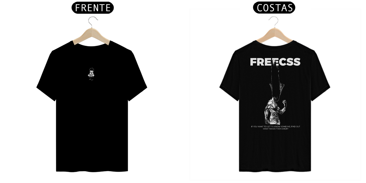 Nome do produto: Camiseta Prime - Freecss (Preta)