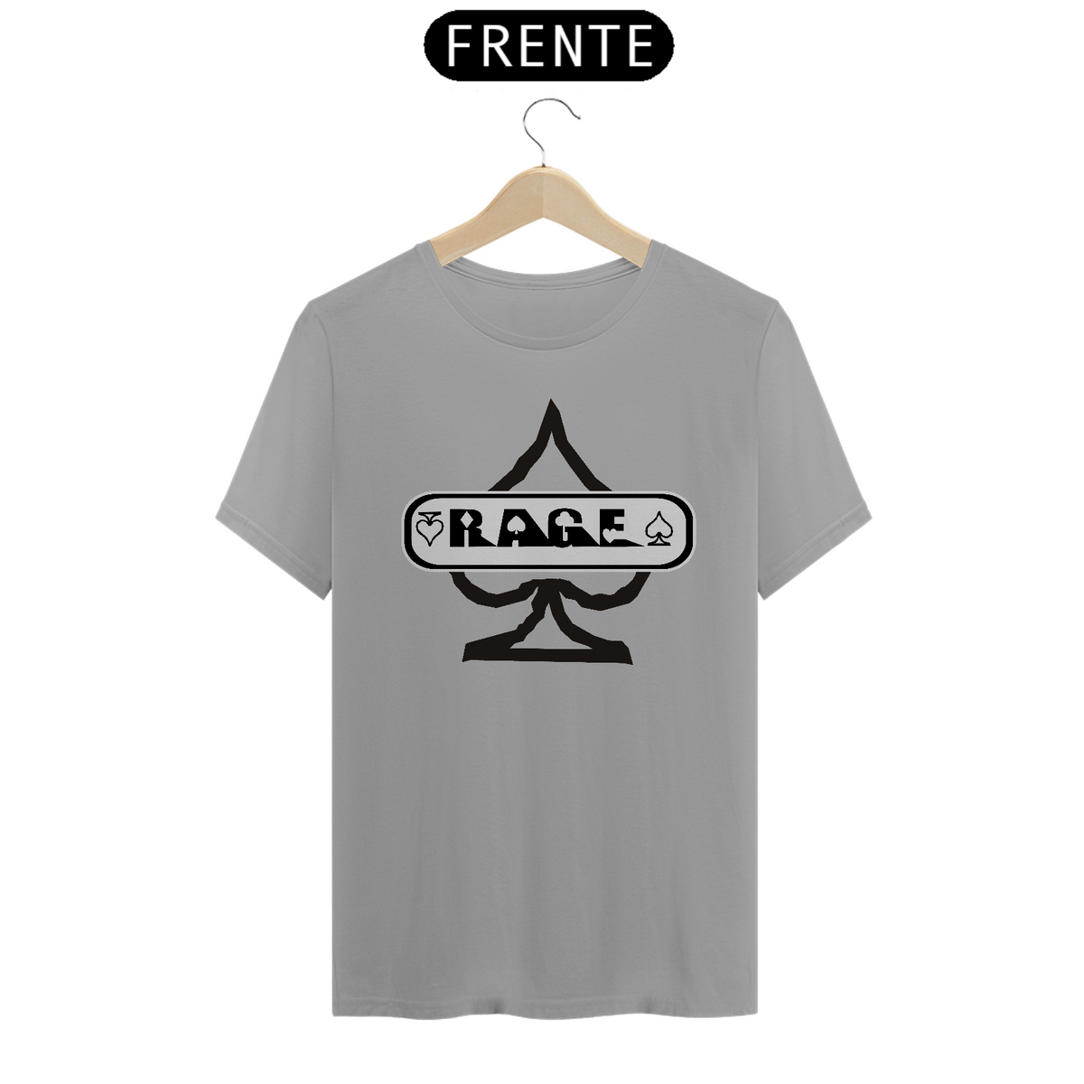 Nome do produto: Camiseta Rage Skates Naipes Copas