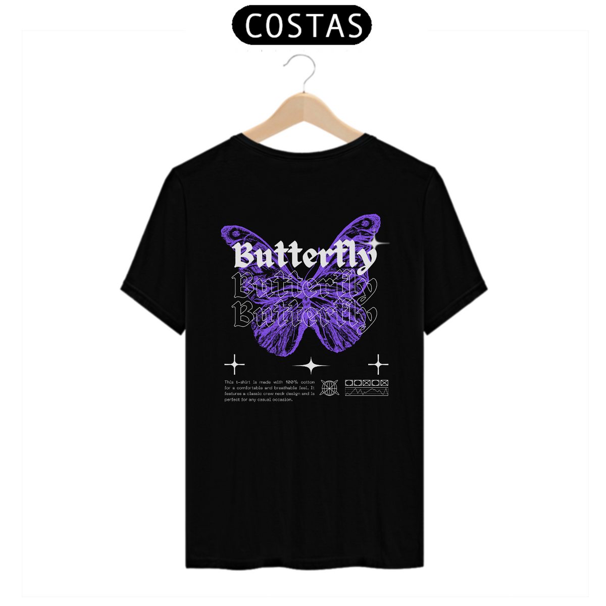 Nome do produto: T-shirt classic - Butterfly
