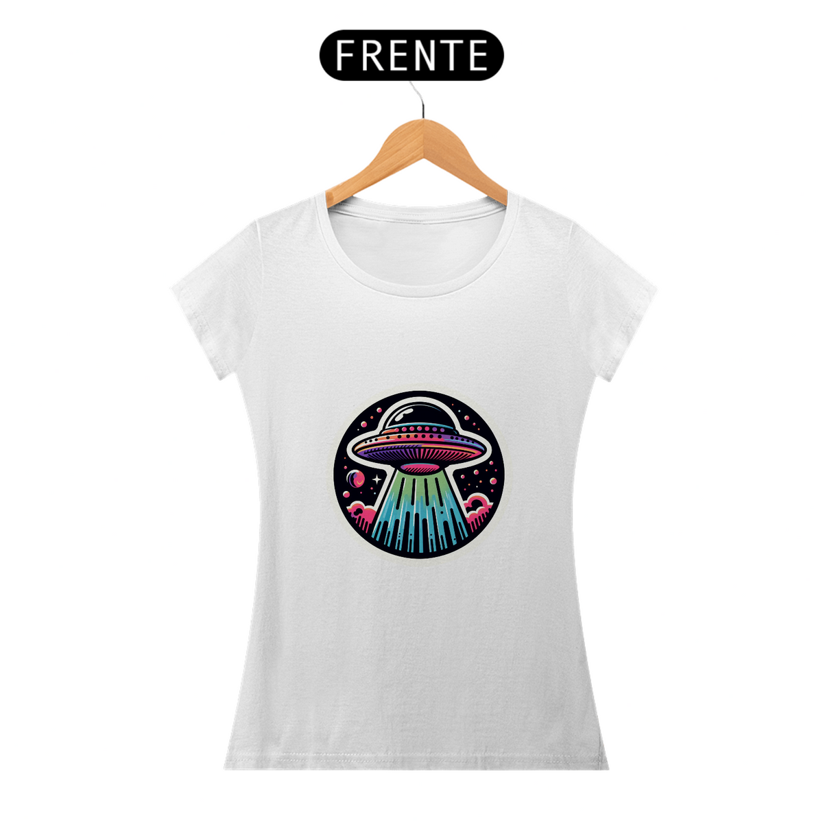 Nome do produto: Camiseta Sticker Feminina - UFO
