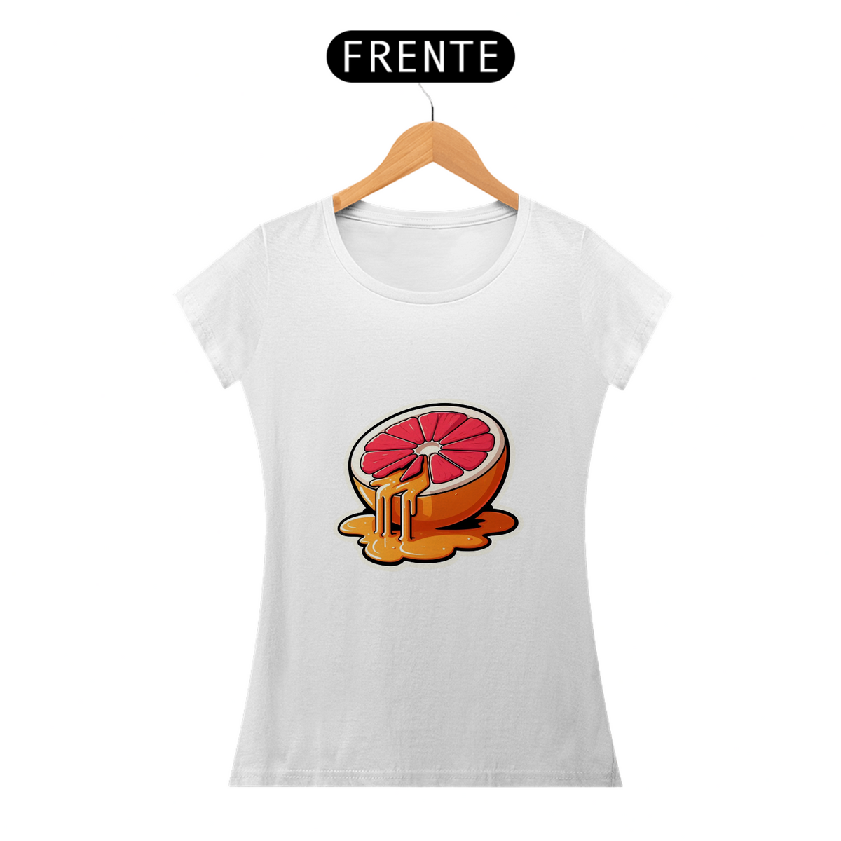 Nome do produto: Camiseta Sticker Feminina -  Toranja