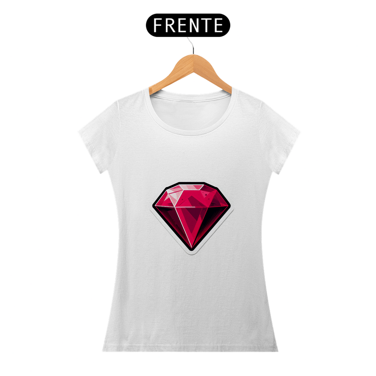 Nome do produto: Camiseta Sticker Feminina - Ruby