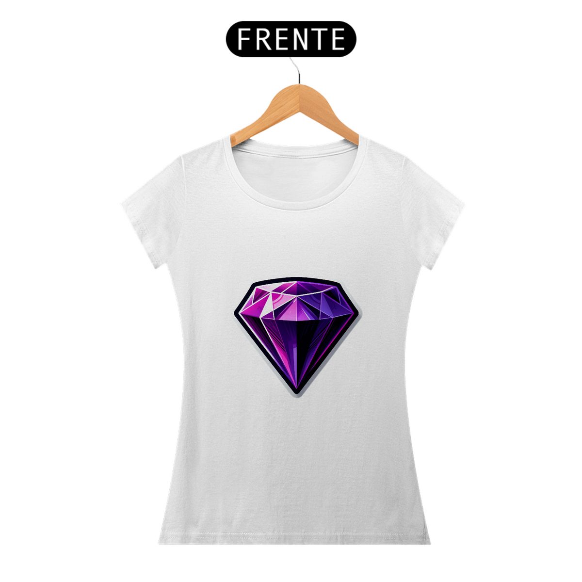 Nome do produto: Camiseta Sticker Feminina - Ametista