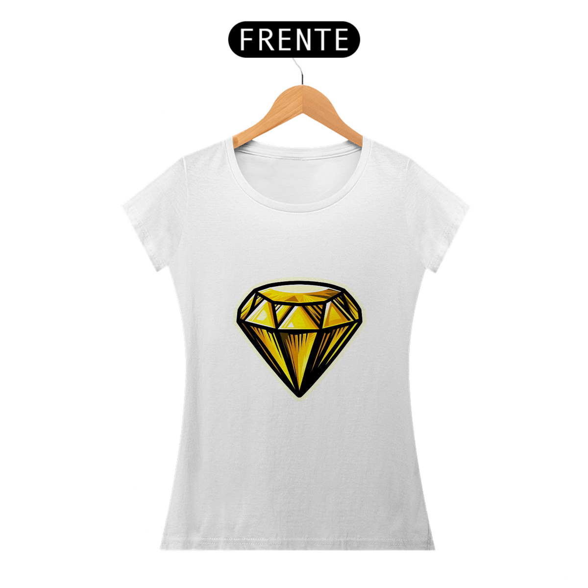 Nome do produto: Camiseta Sticker Feminina -  Topazio