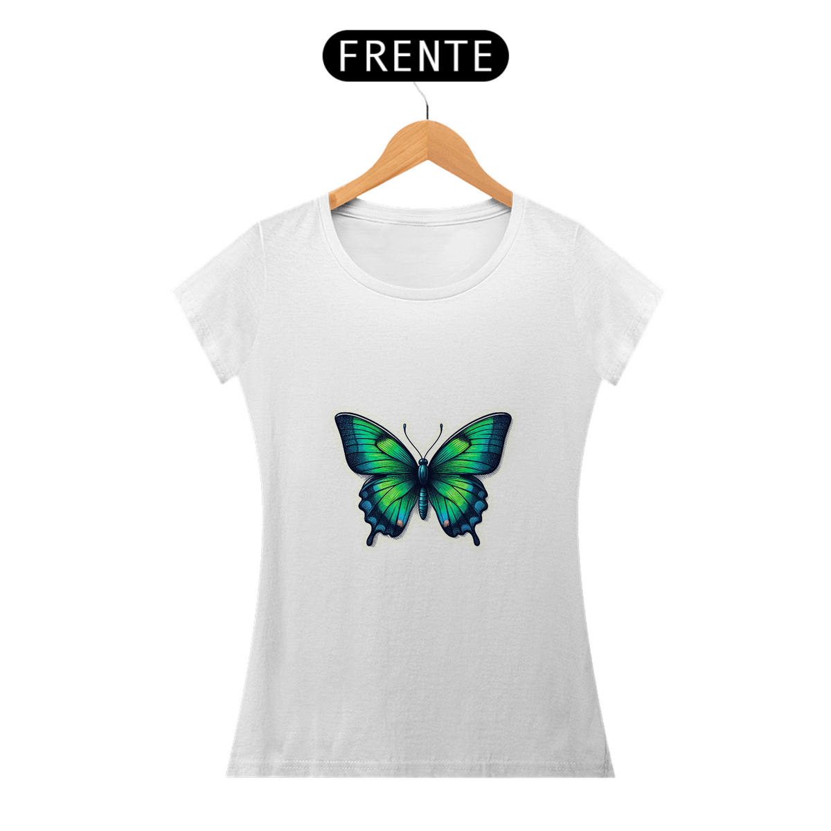 Nome do produto: Camiseta Sticker Feminina - Butterfly