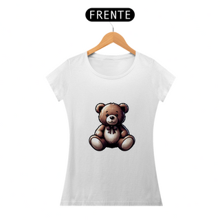 Camiseta Sticker Feminina - Teddy Urso