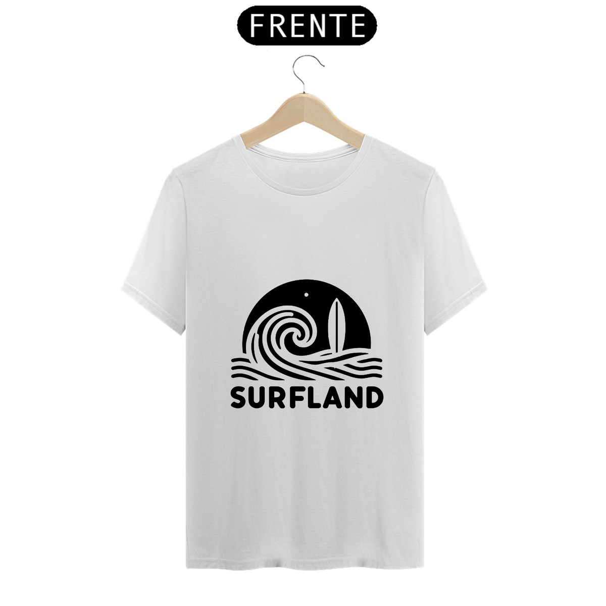 Nome do produto: Camiseta Surfland Branca Oficial 