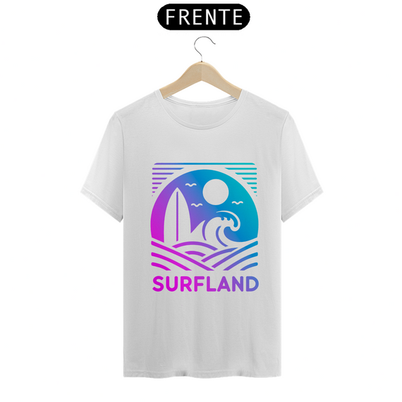 Camiseta Surfland Oficial - Gradient Roxo e azul