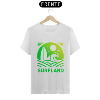 Camiseta Surfland Oficial - Verde e Amarelo