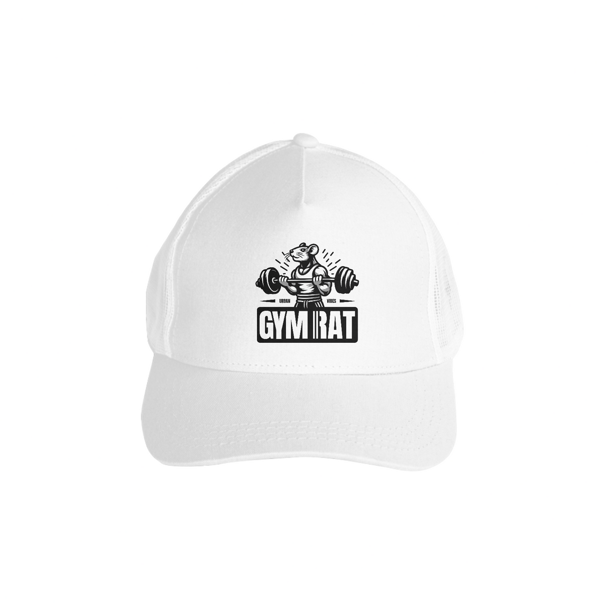 Nome do produto: Boné Básico com tela - GymRat Branco