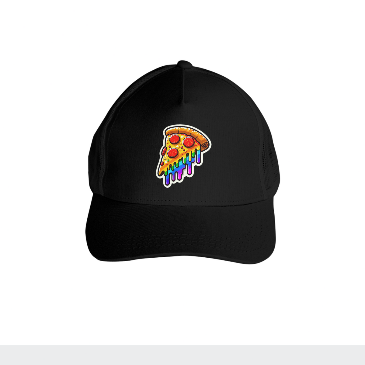 Nome do produto: Boné Premium - Pizza Rainbow