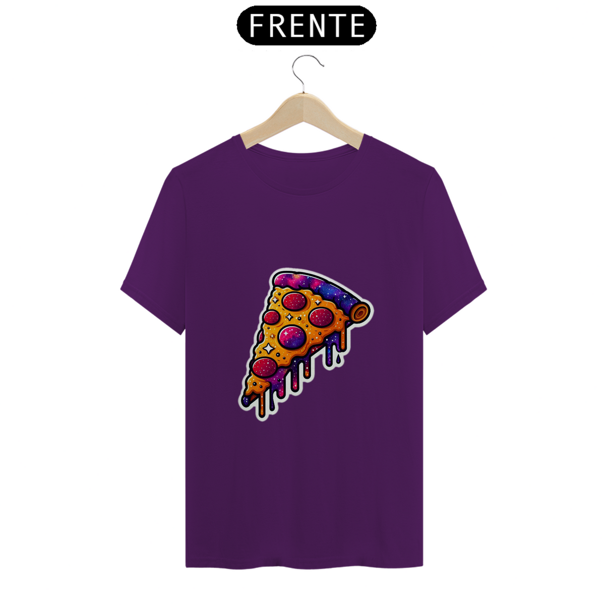 Nome do produto: Camiseta Stickers - Pizza Galaxy