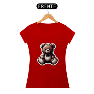 Nome do produtoCamiseta Sticker Feminina - Teddy Urso