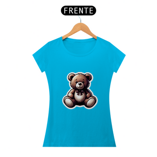 Nome do produtoCamiseta Sticker Feminina - Teddy Urso