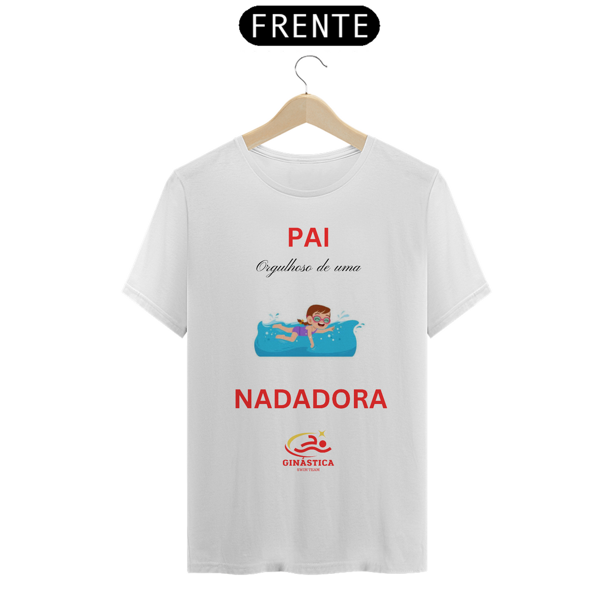 Nome do produto: Camiseta Pai Nadadora
