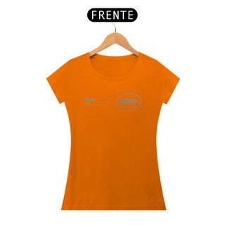 Nome do produtoT-Shirt Personalizável Fem. - Uniforme Nome + Logo + Cargo - FRENTE