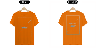 Nome do produtoT-Shirt Personalizável - Uniforme Imagem - FRENTE e COSTAS