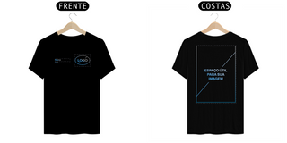 T-Shirt Personalizável - Uniforme Nome + Logo + Cargo