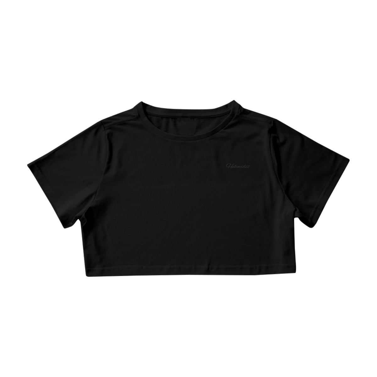 Nome do produto: Camisa Cropped solta feminina Lisa