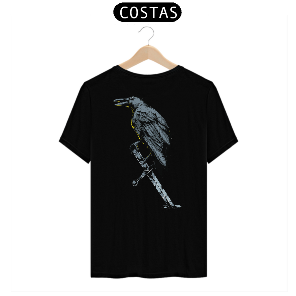 Nome do produto: Camiseta o Corvo