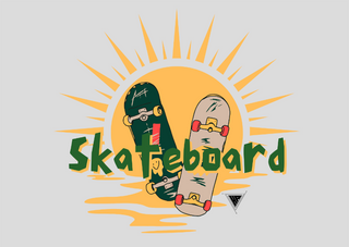 HP Poster skateboard
