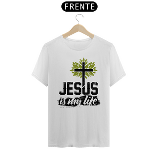Nome do produtoCamisa - Jesus is my life - Jesus Cristo - Camiseta - Unissex - Premium (Cor Branca)