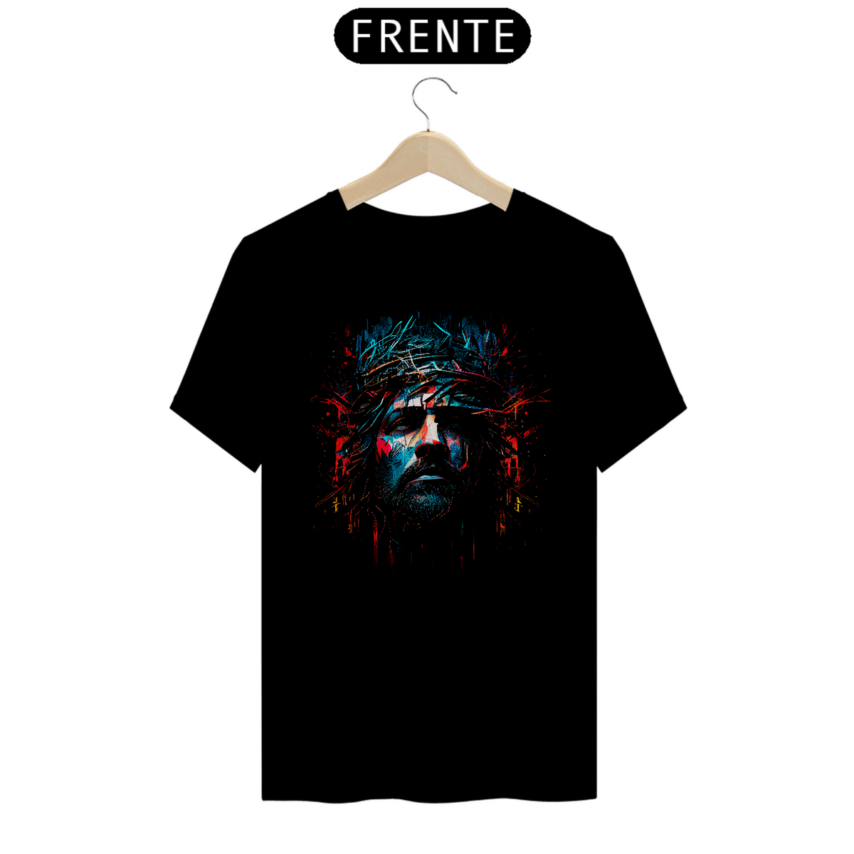 Nome do produto: Camisa - Jesus Cristo - Camiseta - Unisex - Premium (Cor Preta)