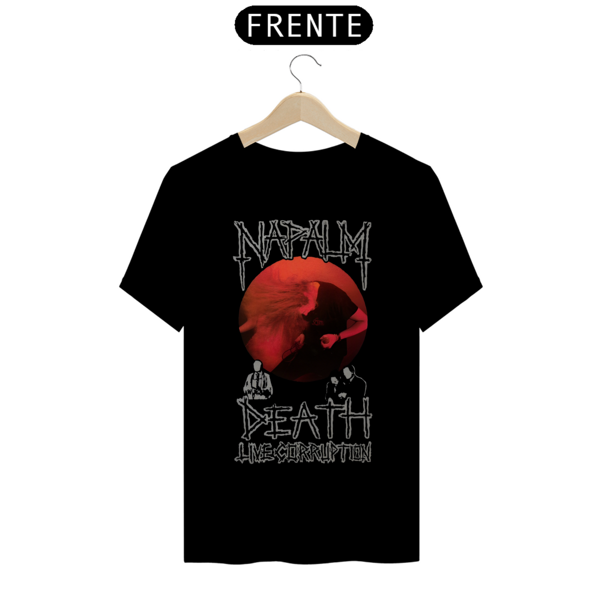 Nome do produto: Camiseta Napalm Death Live Corruption