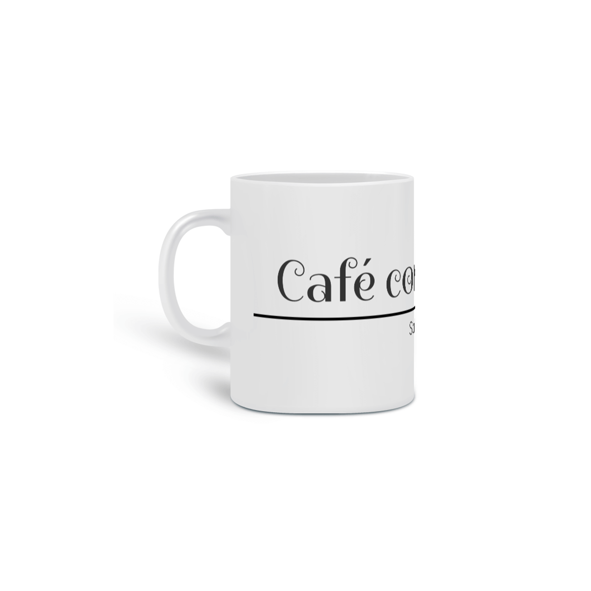 Nome do produto: Caneca Simples Café com Jesus