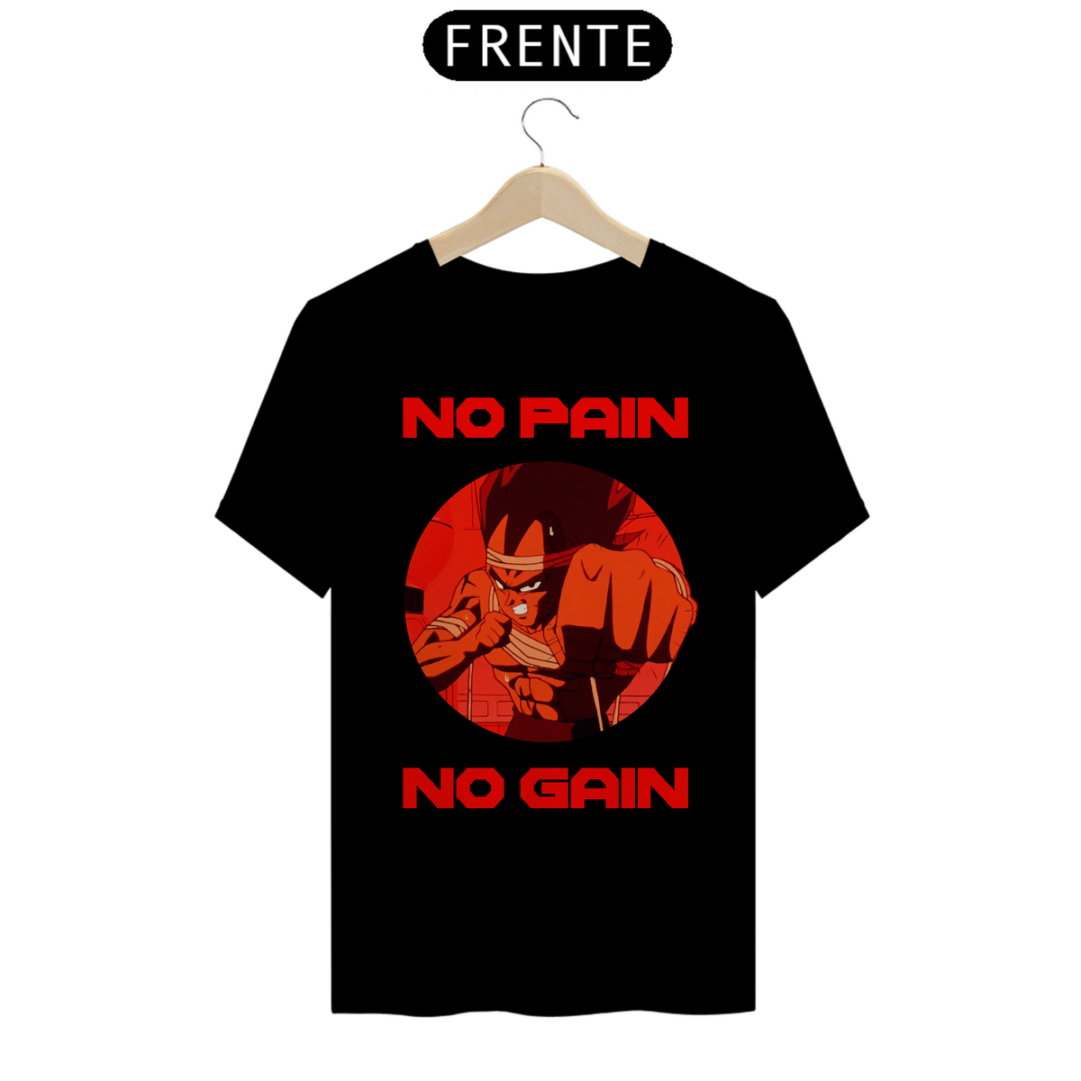 Nome do produto: Camisa Vegeta NO PAIN NO GAIN