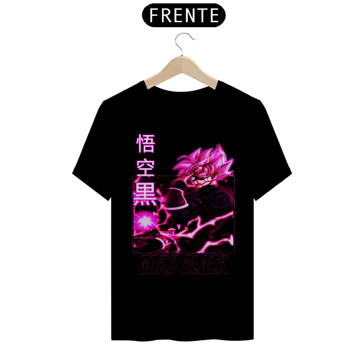 Nome do produto: Camisa Goku Black Super Saiyajin Rose