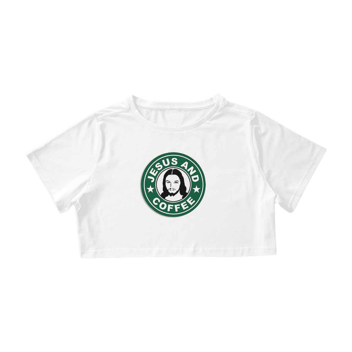 Nome do produto: Cropped Jesus and Coffee