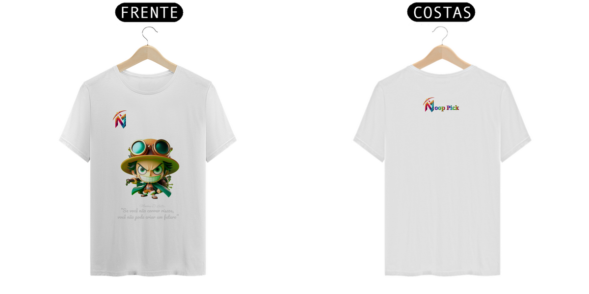 Nome do produto: Camiseta Quality - Monkey D.Luffy Tem que Correr Risco / One Piece