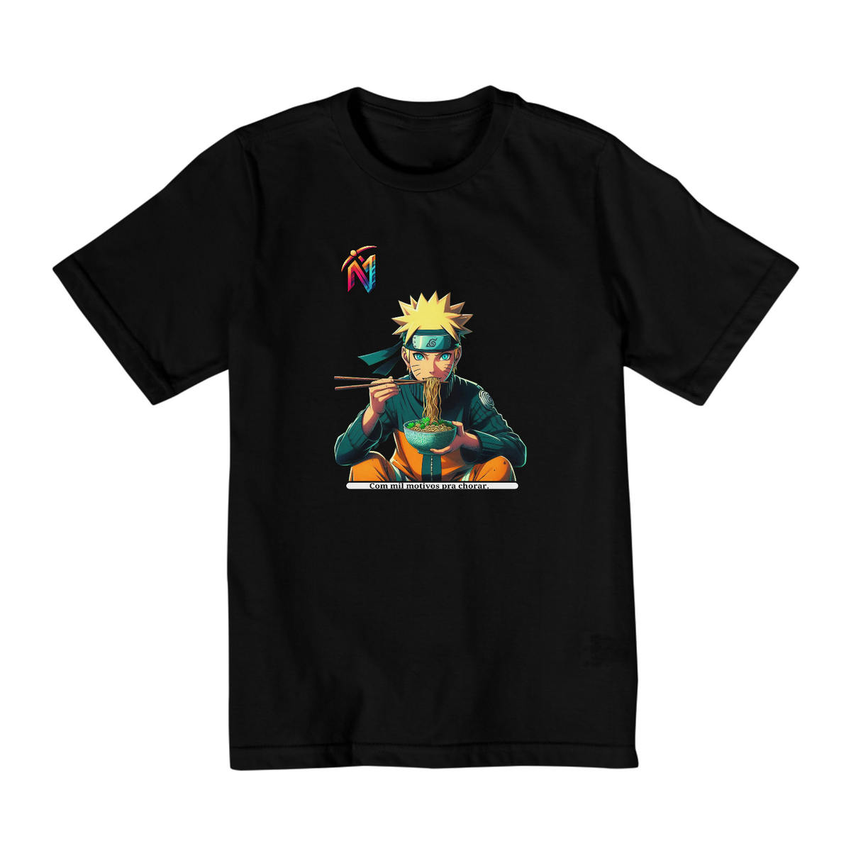 Nome do produto: Camiseta Quality Infantil (2 a 8 ) - Naruto : Com mil Motivos para chorar / Naruto /