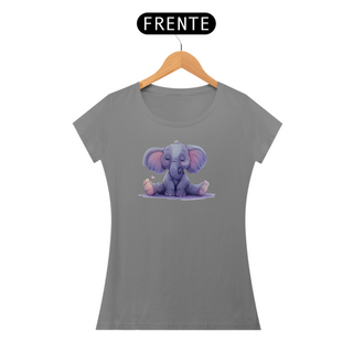 Nome do produtoCamiseta Baby Look Elefantinho Meditando