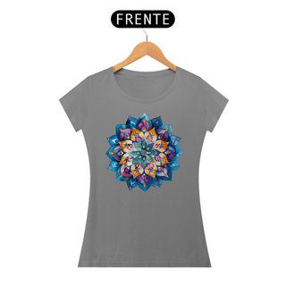 Nome do produtoCamiseta Baby Look Mandala Serenidade Profunda