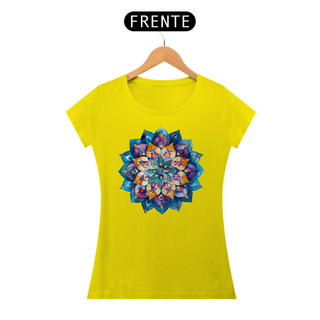 Nome do produtoCamiseta Baby Look Mandala Serenidade Profunda