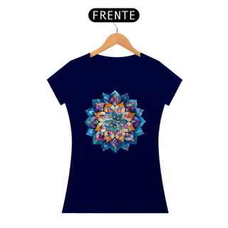 Nome do produtoCamiseta Baby Look Mandala Serenidade Profunda