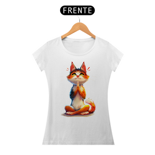 Nome do produtoCamiseta Baby Look Gato Yoga