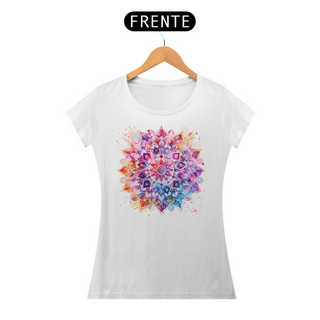 Nome do produtoCamiseta Baby Look Mandala Splash