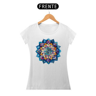 Nome do produtoCamiseta Baby Look Mandala Serenidade Profunda