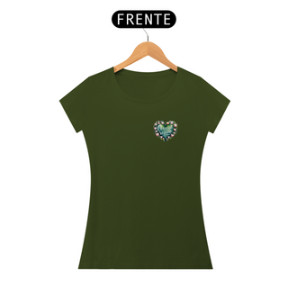 Nome do produtoCamiseta Coração Vegano Baby Look