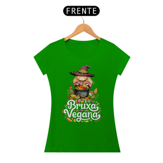 Nome do produtoCamiseta Bruxa Vegana Baby Look 