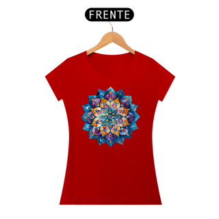 Nome do produtoCamiseta Baby Look Mandala Serenidade Profunda