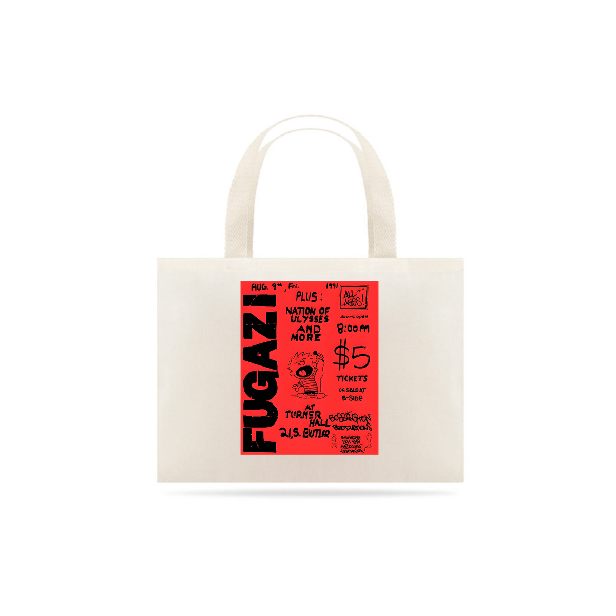 Nome do produto: Fugazi - Flyer 1991 - Ecobag