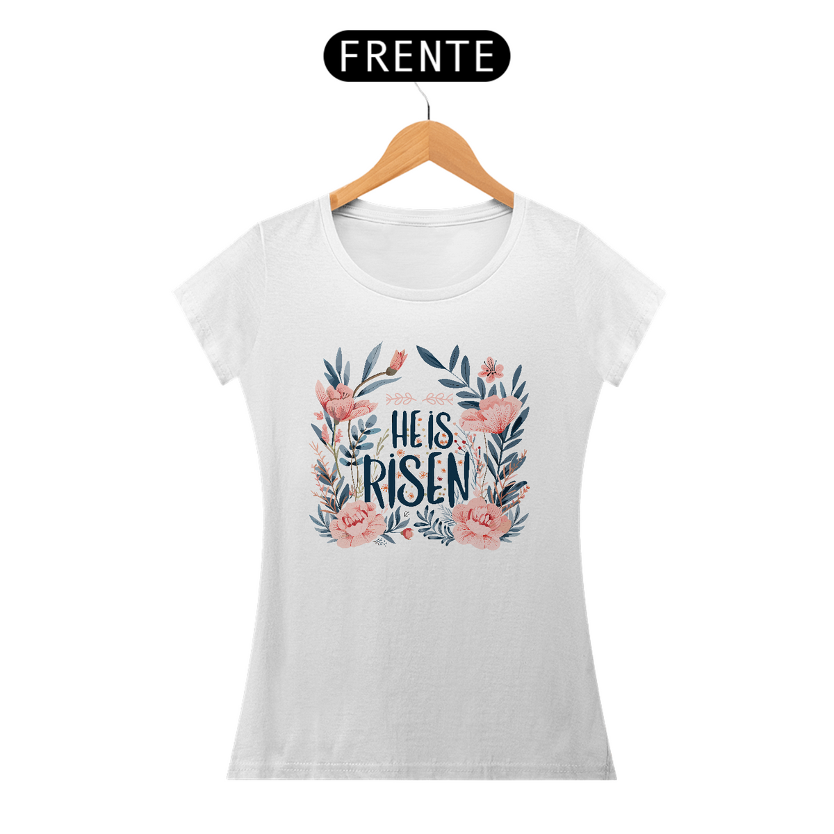 Nome do produto: Camiseta Feminina flor