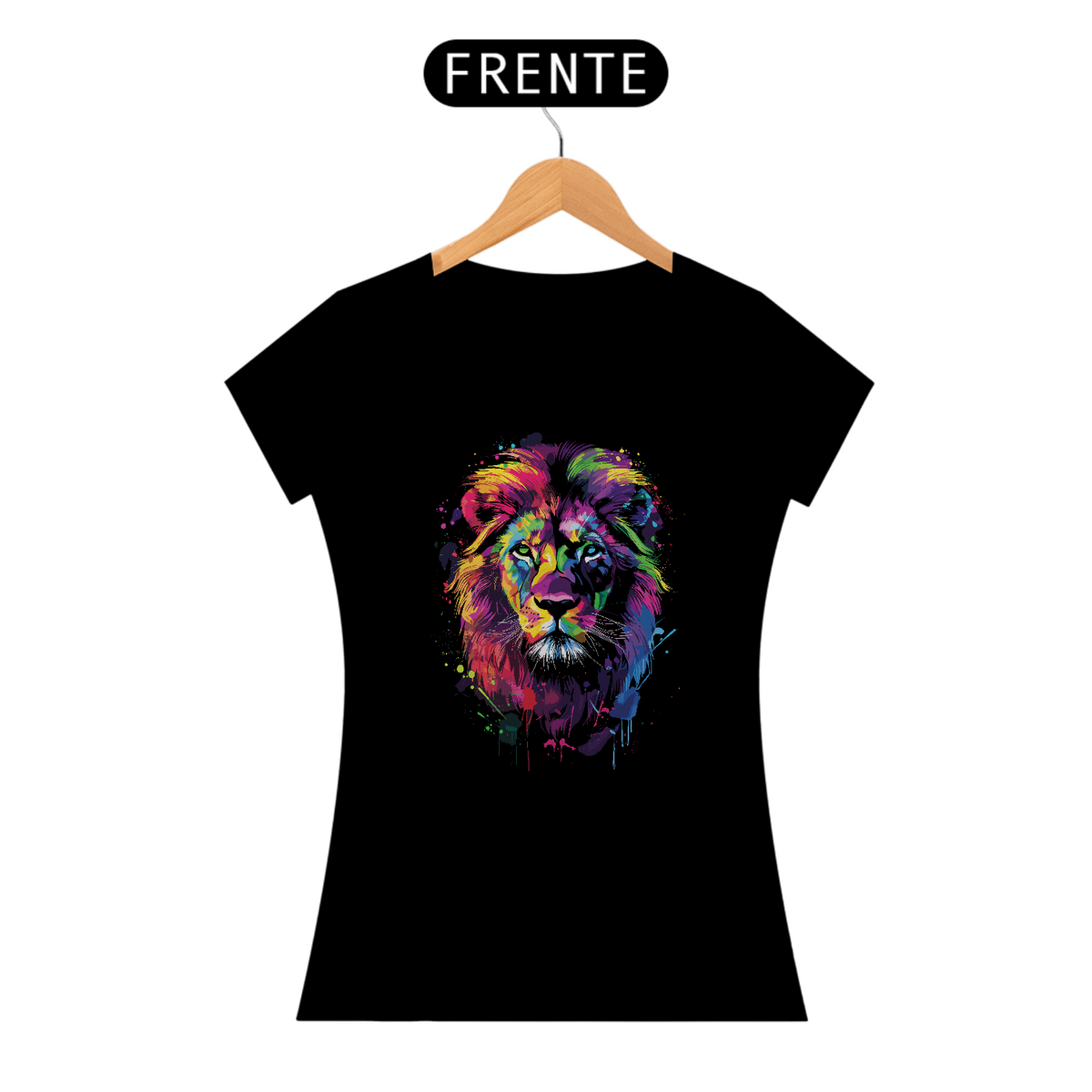 Nome do produto: Camiseta Feminina Leão de Juda