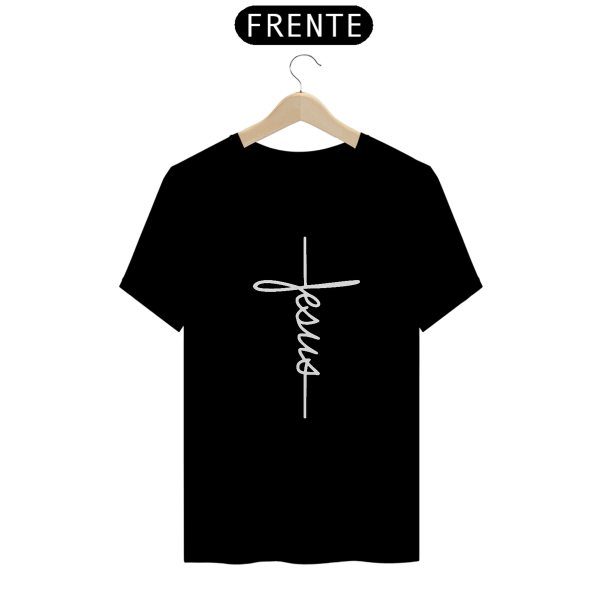Nome do produto: Camiseta Masculina Cruz Jesus
