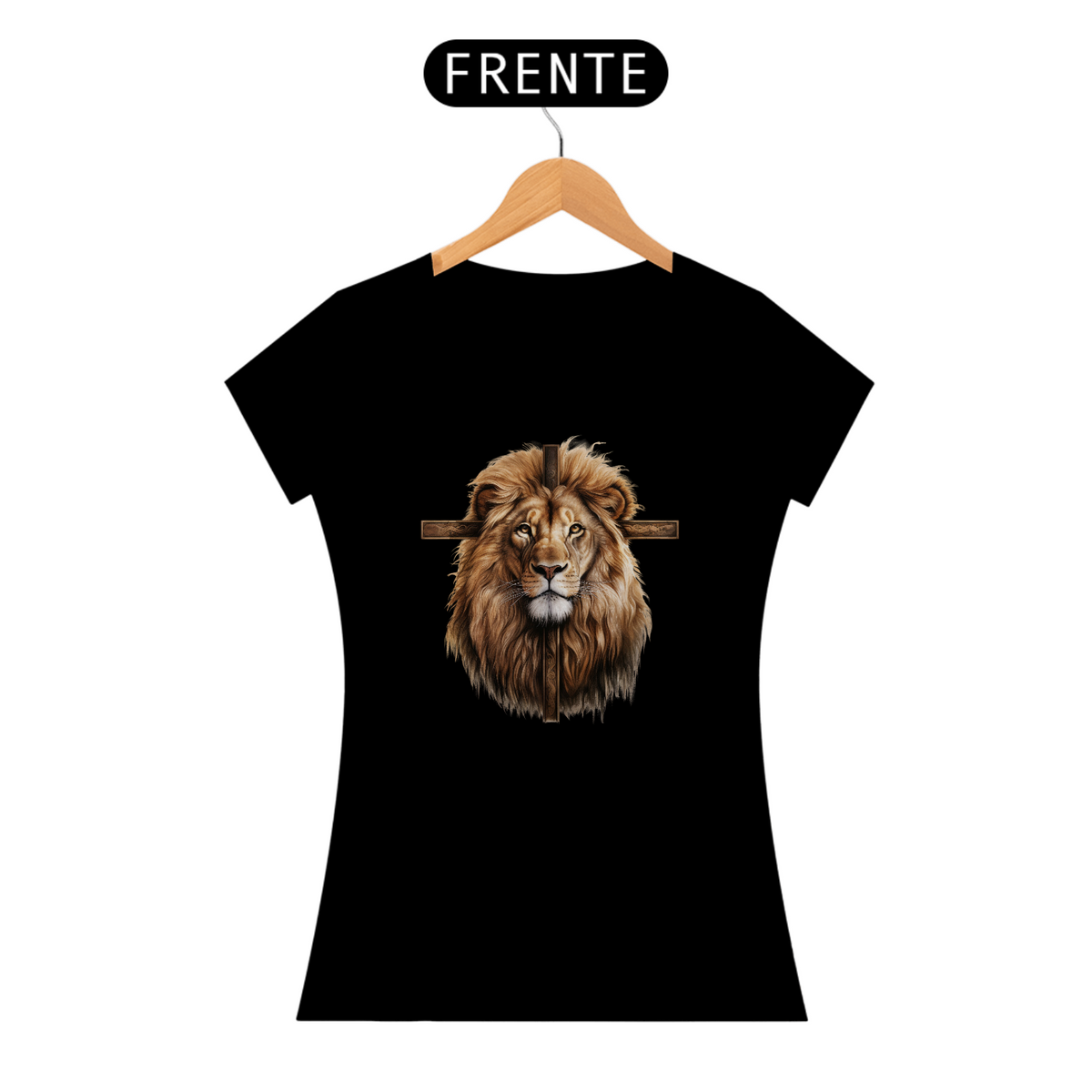 Nome do produto: Camiseta Feminina Leão