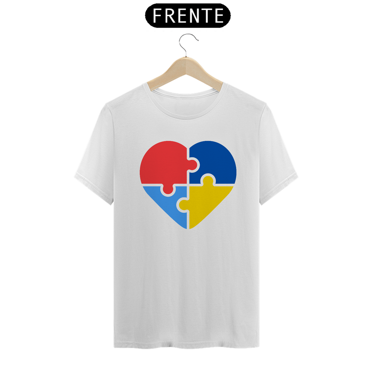 Nome do produto: Camiseta T-Shirt - Coração Autista